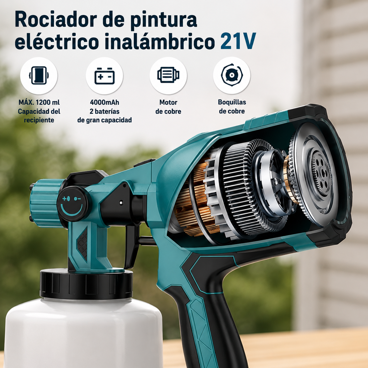 TitanSpray PRO™ - Pulverizador de Pintura Profesional Inalámbrico
