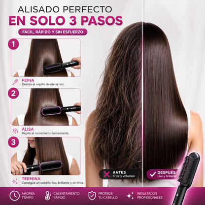 Lumia Hair™ ✓ -  Cepillo Alisador Premium | Resultados de salón desde casa