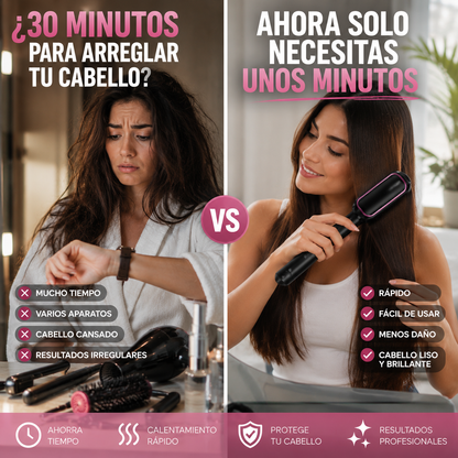 Lumia Hair™ ✓ -  Cepillo Alisador Premium | Resultados de salón desde casa
