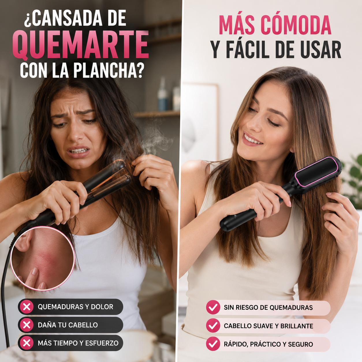 Lumia Hair™ ✓ -  Cepillo Alisador Premium | Resultados de salón desde casa