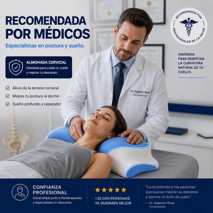 Almohada Cervical Ergonómica Premium - 15% de descuento al comprar 2 unidades
