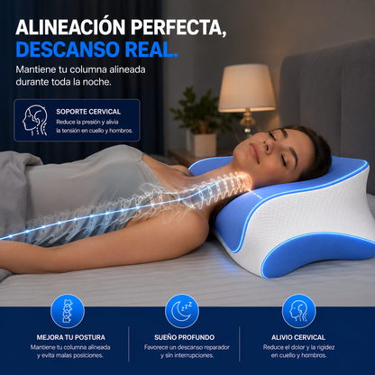 Almohada Cervical Ergonómica Premium - 15% de descuento al comprar 2 unidades