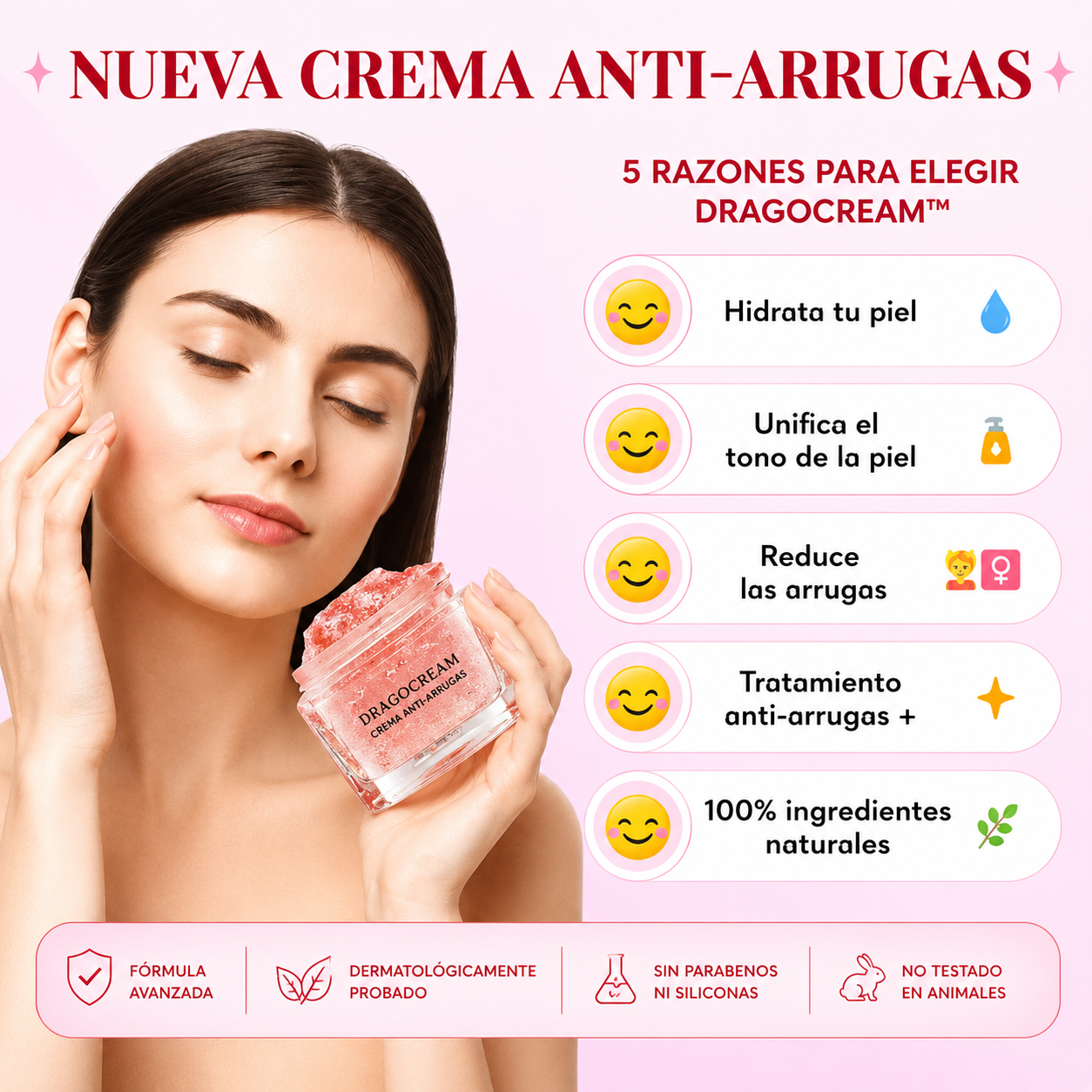 DragoCream con Retinol | La misma piel, 10 años más joven | Promoción 2x2 solo por hoy