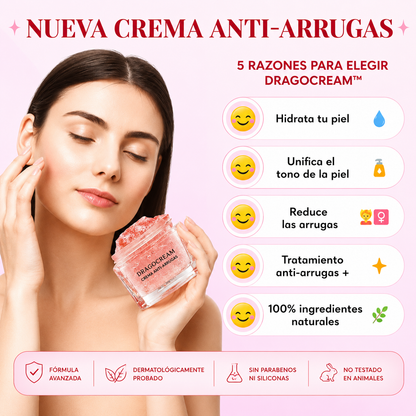 DragoCream con Retinol | La misma piel, 10 años más joven | Promoción 2x2 solo por hoy