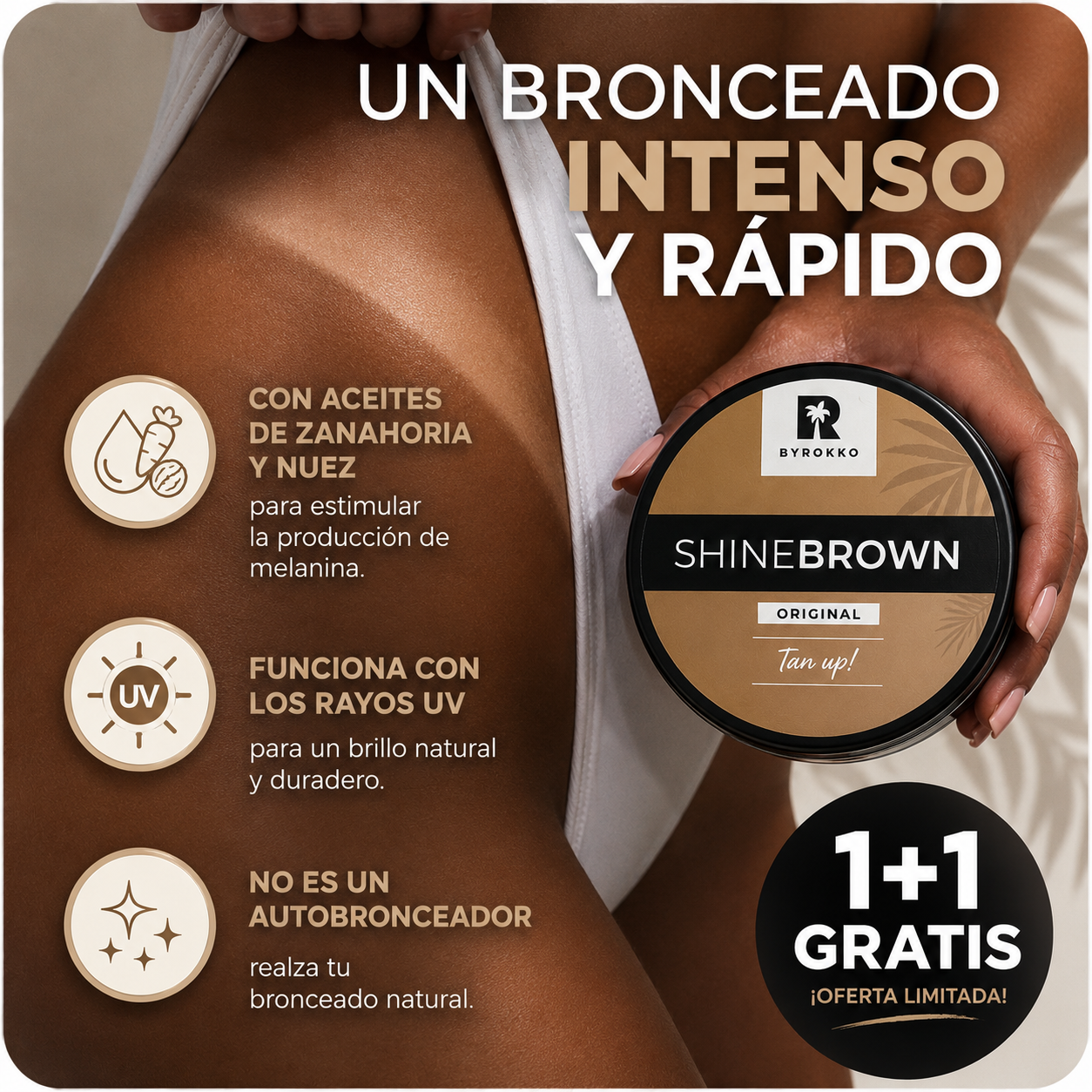 SHINEBROWN™ | Más Color, Menos Horas Bajo el Sol