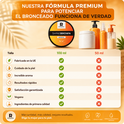 SHINEBROWN™ | Más Color, Menos Horas Bajo el Sol