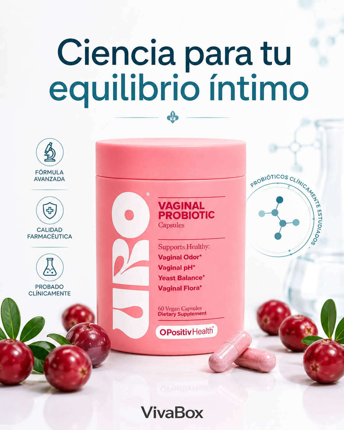 Probióticos Íntimos ™ cuidado, equilibrio y bienestar femenino